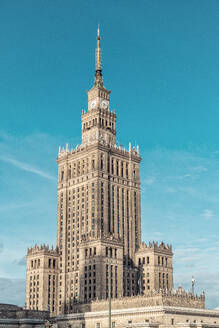 Polen, Mazowieckie, Warschau, Außenansicht des Palastes der Kultur und Wissenschaft - TAMF04000