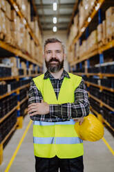 Portrait of a warehouse worker or a supervisor. - HPIF31146