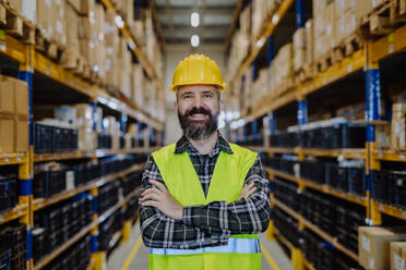 Portrait of a warehouse worker or a supervisor. - HPIF31147