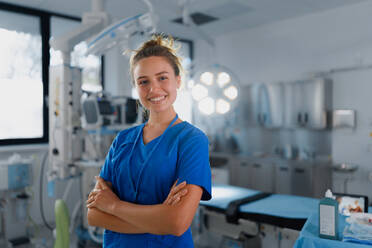 Portrait of young nurse in a surgical department. - HPIF33750