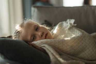 Grandparents taking care of little sick granddaughter. - HPIF34170