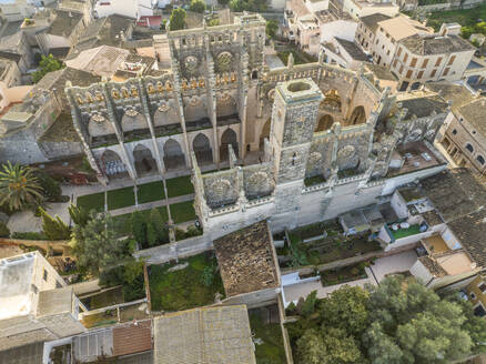 Spain, Balearic Islands, Son Servera, Aerial view of ruins of Iglesia Nova church - AMF09985