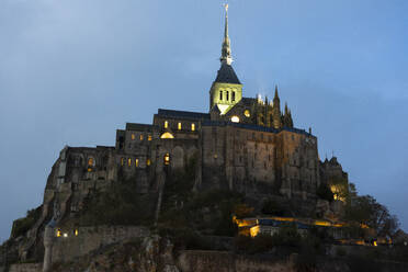 Saint Michel castle in front of clear sky during sunset - JCCMF10965