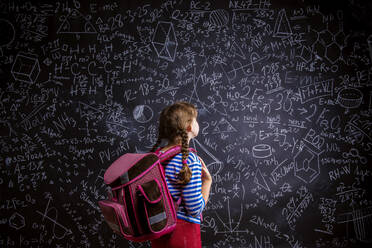 Studio shot of children and teacher, school time. - HPIF35397