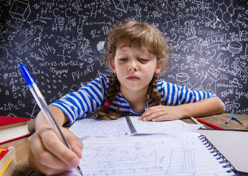 Studio shot of children and teacher, school time. - HPIF35476