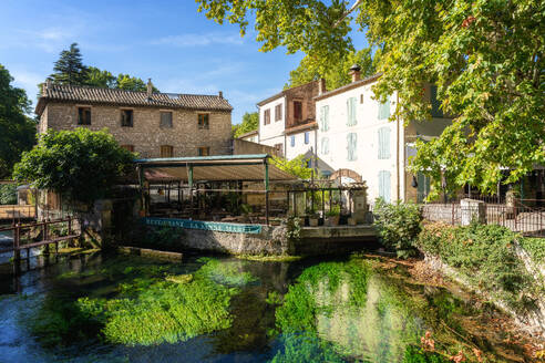 Fluss Sorge, Fontaine-de-Vaucluse, Provence, Frankreich, Europa - RHPLF30186