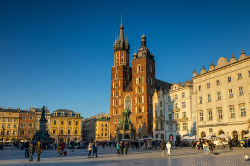Marienbasilika, Hauptmarkt, UNESCO-Weltkulturerbe, Krakau, Polen, Europa - RHPLF30208
