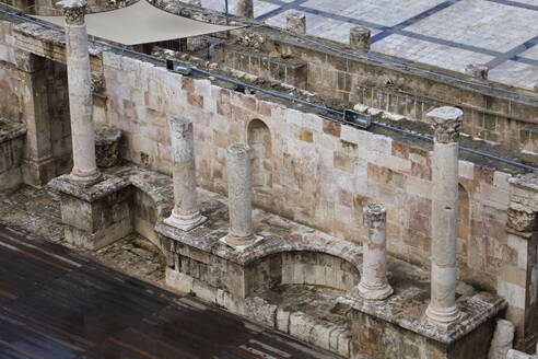 Nahaufnahme des Römischen Theaters in Amman, Jordanien, Naher Osten - RHPLF30330