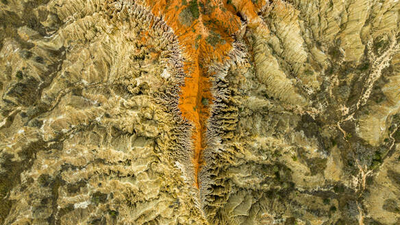 Luftaufnahme der Sandstein-Erosionslandschaft von Miradouro da Lua (Aussichtspunkt des Mondes), südlich von Luanda, Angola, Afrika - RHPLF30358