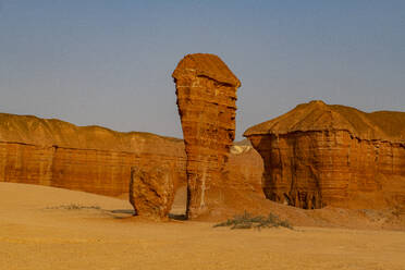 Sandstone rock formation, Namibe (Namib) desert, Iona National Park, Namibe, Angola, Africa - RHPLF30485