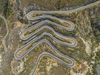 Luftaufnahme des Bergpasses Serra da Leba, Angola, Afrika - RHPLF30498