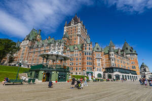 Dufferin Terrace und Chateau Frontenac, UNESCO-Weltkulturerbe, Quebec City, Quebec, Kanada, Nordamerika - RHPLF30589