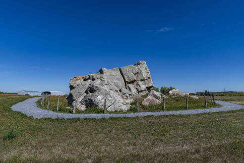 Big Rock, the largest glacial erratic, Okotoks, Alberta, Canada, North America - RHPLF30650