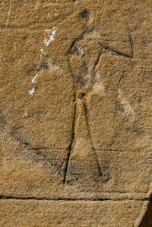 Indian rock carving, Writing-on-Stone Provincial Park, UNESCO World Heritage Site, Alberta, Canada, North America - RHPLF30719