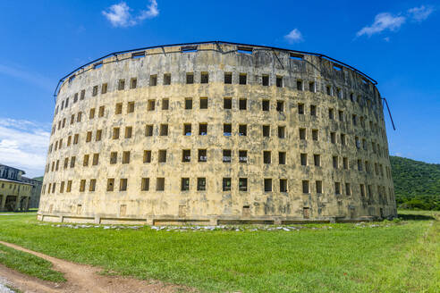 Presidio Modelo, model prison with panopticon design, Isla de la Juventud (Isle of Youth), Cuba, West Indies, Central America - RHPLF30855