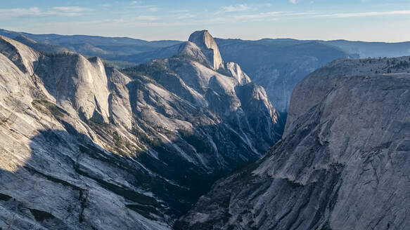 Granite mountains with Half Dome in the background, Yosemite National Park, UNESCO World Heritage Site, California, United States of America, North America - RHPLF30908