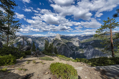 View over Yosemite National Park with Half Dome, UNESCO World Heritage Site, California, United States of America, North America - RHPLF30923