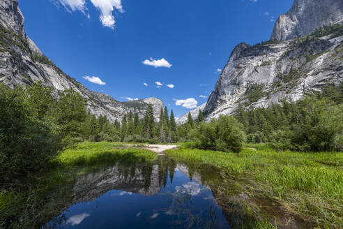 Mirror Lake in the Tenaya Canyon, Yosemite National Park, UNESCO World Heritage Site, California, United States of America, North America - RHPLF30927