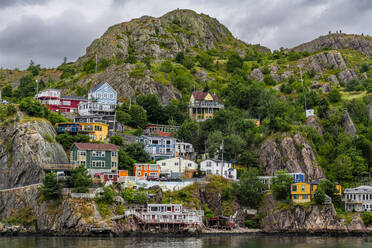 Colourful houses, St. John's, Newfoundland, Canada, North America - RHPLF30947
