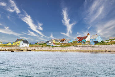 Old fishing houses, Ile aux Marins, fishermen's island, Territorial Collectivity of Saint-Pierre and Miquelon, Overseas Collectivity of France, North America - RHPLF30977