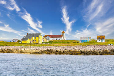 Old fishing houses, Ile aux Marins, fishermen's island, Territorial Collectivity of Saint-Pierre and Miquelon, Overseas Collectivity of France, North America - RHPLF30978