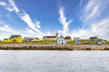 Old fishing houses, Ile aux Marins, fishermen's island, Territorial Collectivity of Saint-Pierre and Miquelon, Overseas Collectivity of France, North America - RHPLF30979