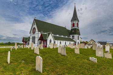 Church in historic town of Trinity, Bonavista Peninsula, Newfoundland, Canada, North America - RHPLF30997