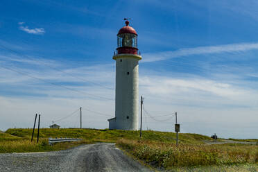 Cape Race Lighthouse, Mistaken Point, UNESCO World Heritage Site, Avalon Peninsula, Newfoundland, Canada, North America - RHPLF31040