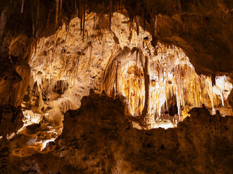 Inside the Big Room at Carlsbad Caverns National Park, UNESCO World Heritage Site, located in the Guadalupe Mountains, New Mexico, United States of America, North America - RHPLF31250