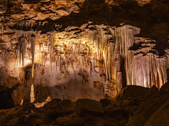 Schollenstein in der Haupthöhle im Carlsbad Caverns National Park, UNESCO-Weltkulturerbe, in den Guadalupe Mountains, New Mexico, Vereinigte Staaten von Amerika, Nordamerika - RHPLF31258