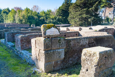 Republican Store-building (Magazzini), Ostia Antica archaeological site, Ostia, Rome province, Latium (Lazio), Italy, Europe - RHPLF31314