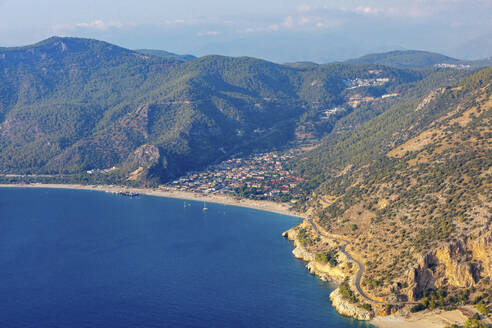 Luftaufnahme von Oludeniz, Fethiye, Mugla, Türkei. - AAEF24680