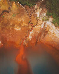 Aerial view of the copper mine of Minas de Rio Tinto, Andalusia, Spain. - AAEF24862