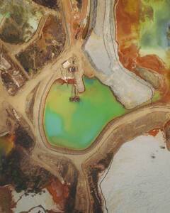 Luftaufnahme der Kupfermine von Minas de Rio Tinto, Andalusien, Spanien. - AAEF24865