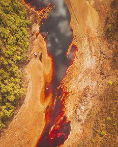 Luftaufnahme der Kupfermine von Minas de Rio Tinto, Andalusien, Spanien. - AAEF24870