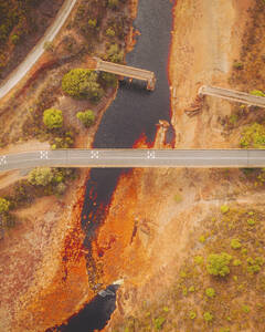 Luftaufnahme der Kupfermine von Minas de Rio Tinto, Andalusien, Spanien. - AAEF24871