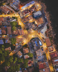 Luftaufnahme des Dorfes Sant Elm, Mallorca, Balearen, Spanien. - AAEF24966