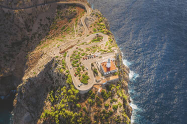 Luftaufnahme von Kap Formentor, Insel Mallorca, Balearen, Spanien. - AAEF24973