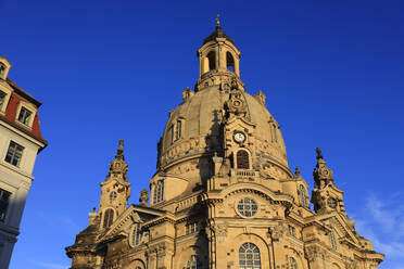 Deutschland, Sachsen, Dresden, Außenansicht der Dresdner Frauenkirche - JTF02387