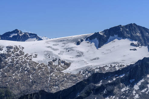 Österreich, Tirol, Schwarzenstein vom Gipfel des Schonbichler Horns aus gesehen - ANSF00709