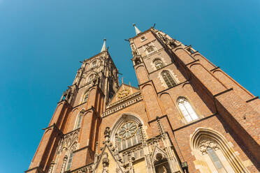 Poland, Lower Silesian Voivodeship, Wroclaw, Facade of Cathedral of St. John Baptist - TAMF04093