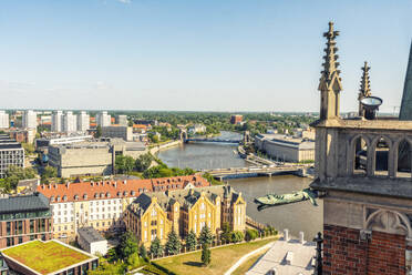 Polen, Woiwodschaft Niederschlesien, Breslau, Oder von der Kathedrale St. Johannes Baptist aus gesehen - TAMF04094