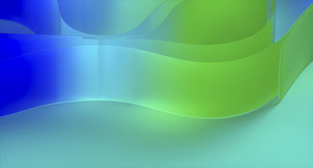 Abstrakter Hintergrund von blauen und grünen geschichteten Materialien - MSMF00146