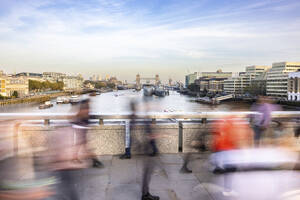 People commuting in city of London, UK - WPEF08127