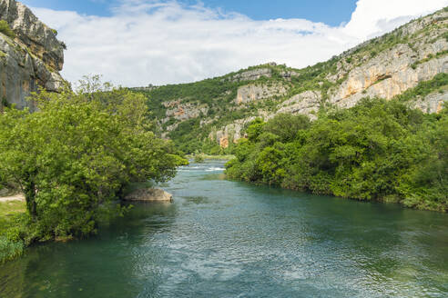 Kroatien, Dalmatien, Fluss Krka im Krka-Nationalpark - TAMF04116