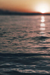 Atlantic Ocean in Asturias, Spain at sunset - MMPF01150