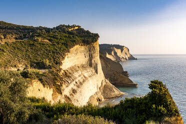 Greece, Ionian Islands, Cliff of Cape Drastis in summer - EGBF01050