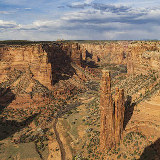 USA, Arizona, Spider Rock, Spider rock in Canyon de Chelly National Monument - TETF02474