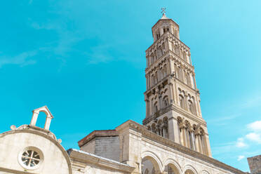 Kroatien, Gespanschaft Split-Dalmatien, Split, Turm der Kathedrale des Heiligen Domnius - TAMF04146