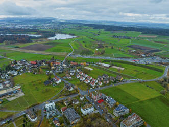 Aerial view of the city of Zurich in the winter morning, Switzerland. - AAEF25186